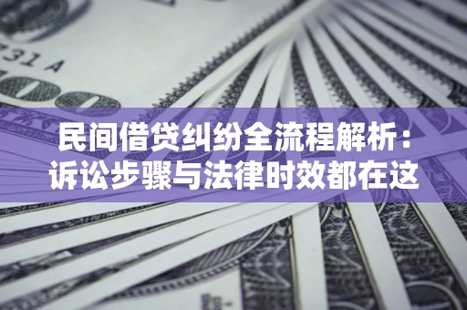 北京民间借贷纠纷全流程解析：诉讼步骤与法律时效都在这儿了