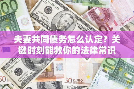 北京夫妻共同债务怎么认定？关键时刻能救你的法律常识