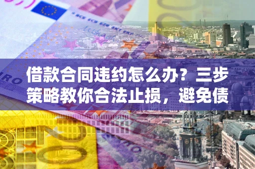 北京借款合同违约怎么办？三步策略教你合法止损，避免债务危机升级